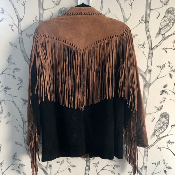 Vintage 90’s BOB MACKIE Suede Fringe Jacket - Picture 2 of 5